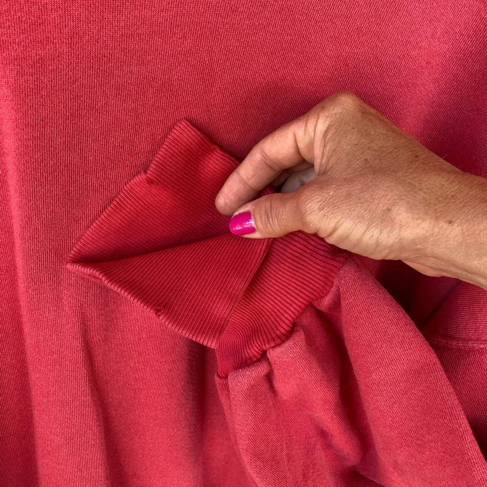 NWOT Free People Red Camden Sweatshirt - Picture 11 of 16